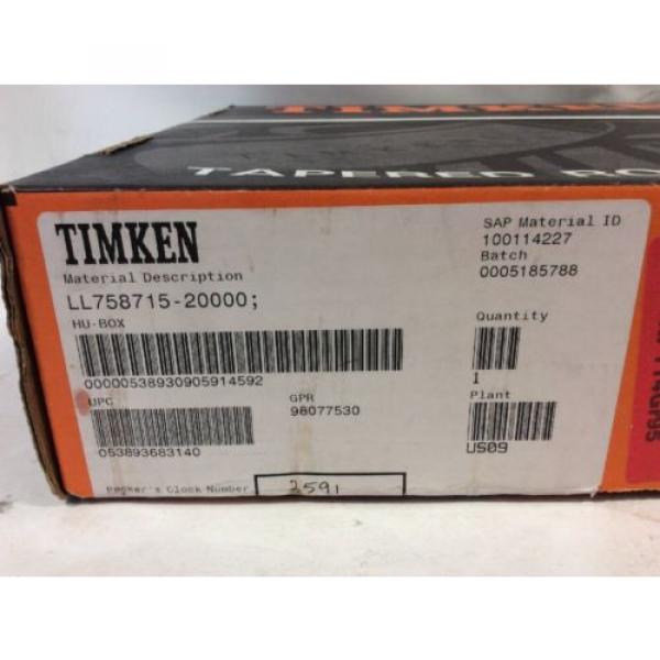  LL758715 Tapered Roller Bearing Single Cup 15.0000&#034; OD X 0.8125&#034; Width #2 image