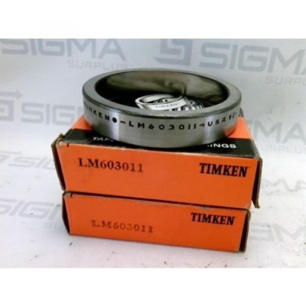 New!  LM603011 Tapered Roller Bearing Cup (Lot of 2) #1 image