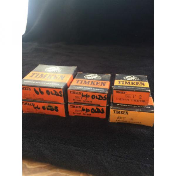  Tapered Roller Bearings Lot LM11949/LM11910 LM67048/67010 M12649/M12610 #1 image