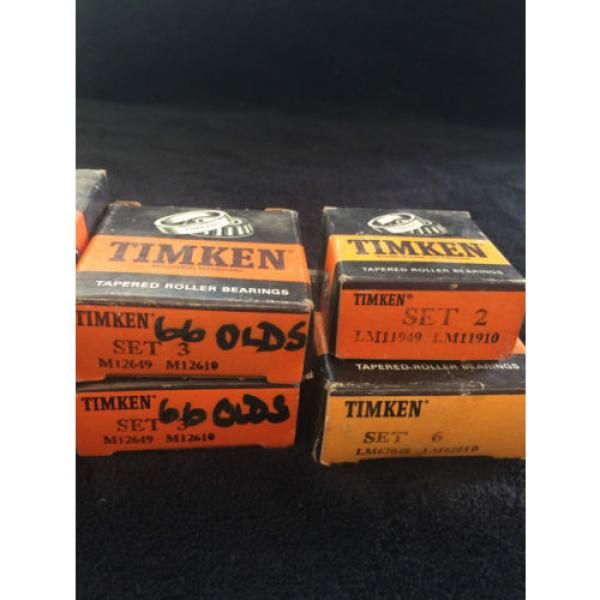  Tapered Roller Bearings Lot LM11949/LM11910 LM67048/67010 M12649/M12610 #3 image