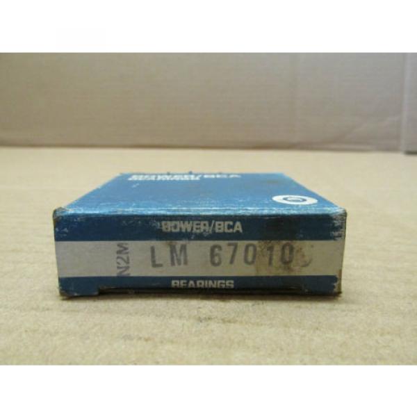 NIB BOWER LM-67010 TAPERED ROLLER BEARING RACE / CUP LM67010 2 11/32&#034; OD 0.465 W #1 image