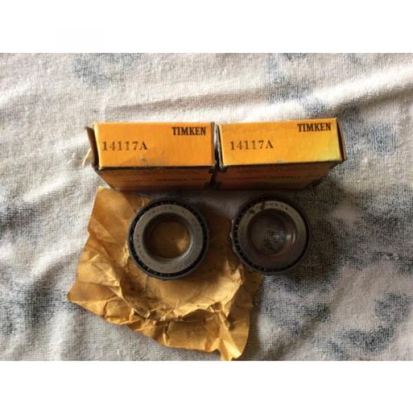 2- Tapered Roller Bearings NOS #14117A 1 is used  30 day warranty #1 image