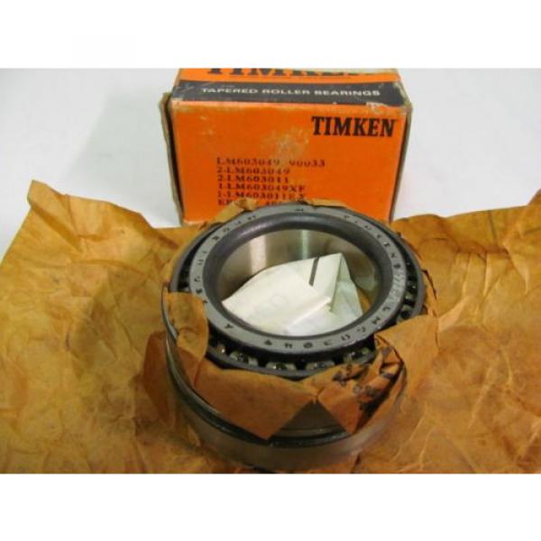  LM603049 90033 Tapered Roller Bearing Set New #1 image