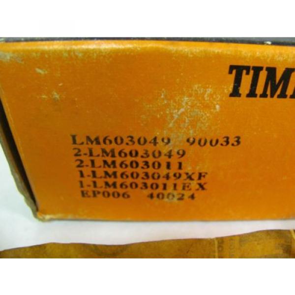  LM603049 90033 Tapered Roller Bearing Set New #2 image