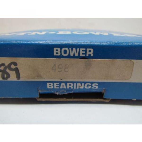  Bower 498 Single Cone Taper Roller Bearing 3F57 89 #1 image