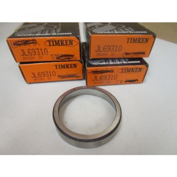 NEW LOT OF 4  TAPERED ROLLER BEARING CUP JL69310 #1 image