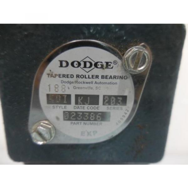 RX-641 DODGE 023386 TAPERED ROLLER BEARING PILLOW BLOCK. STYLE KDI. SERIES 203. #6 image
