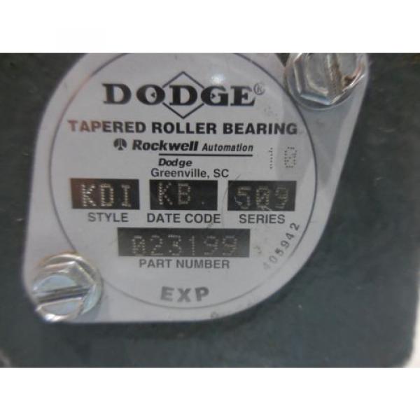 RX-642 DODGE 023199 TAPERED ROLLER BEARING PILLOW BLOCK. STYLE KDI. SERIES 509. #6 image
