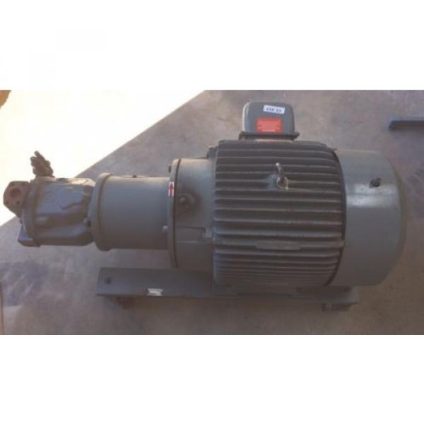 Rexroth Hydraulic Pump MDL AA10VS071 w Reliance 40 HP Motor DUTY MASTER 3 PH #9 image
