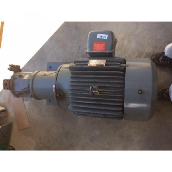 Rexroth Hydraulic Pump MDL AA10VS071 w Reliance 40 HP Motor DUTY MASTER 3 PH #10 image
