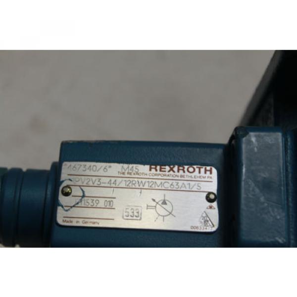 REXROTH 1PV2V3-44 HYDRAULIC VANE PUMP with Operating Instructions NEW #6 image