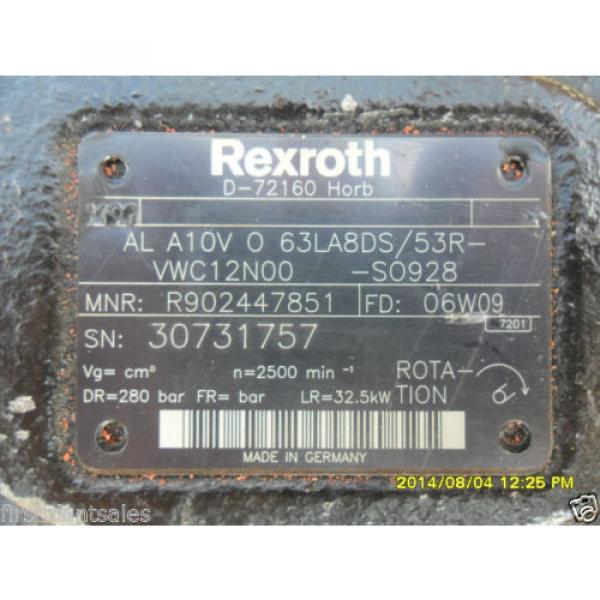Rexroth Hydraulic Pump SN:30731757 MNR:R902447851 #2 image