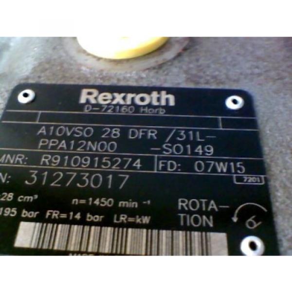 Rexroth A10VS0 28 DFR / 31L Variable Axle Pump, D-72160 D7W15, 7/8&#034; shaft #2 image