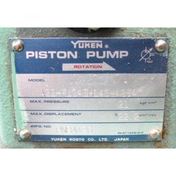 Yuken A22-FL04EH140-42547 Piston Pump #2 image