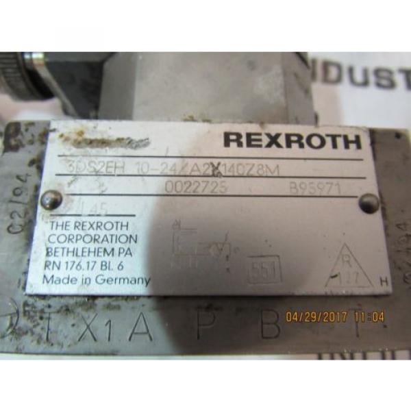 REXROTH SERVO VALVE 3DS2EH10-24/A2X140Z8M USED #3 image