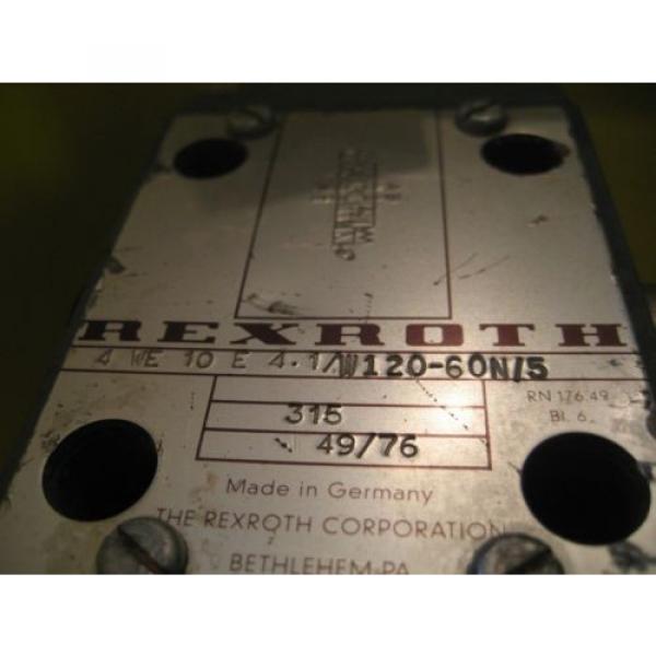 Rexroth Hydraulic Directional Control Valve Solenoid Hydro Norma # 4WE10E41 WL70 #3 image