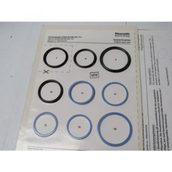NEW REXROTH HYDROTECH HYDRAULIC VALVE SEAL KIT R961000474 #2 image