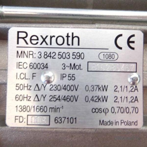 Rexroth Drehstrommotor MNR 3842503590 0,37kW/0,42kW OVP #2 image