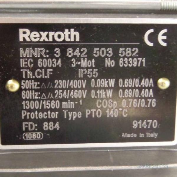 Rexroth Getriebemotor MNR: 3842503582 NOV #2 image