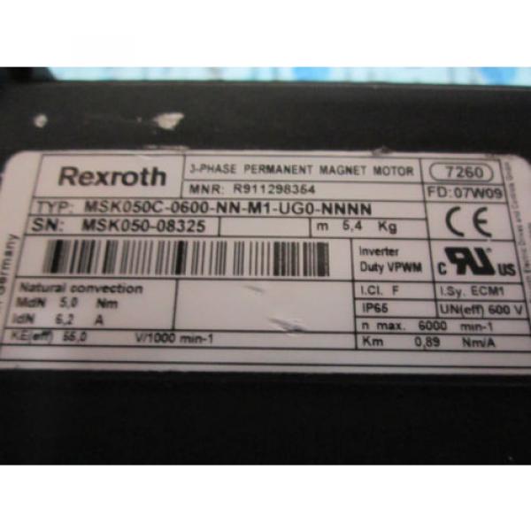 Rexroth Indramat MSK050C-0600-NN-M1-UG0-NNNN Permanent Magnet Motor *New No Box* #4 image
