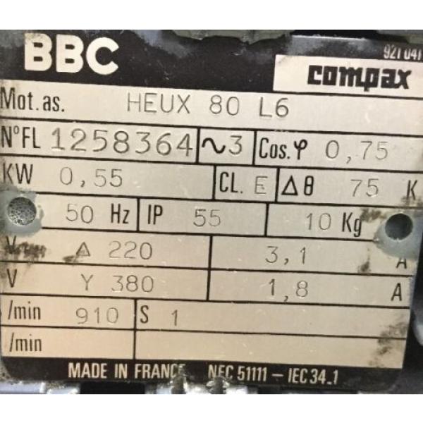 BBC Motor+ REXROTH Hydraulik Pumpe / HEUX 80 L6 + 28    4 #5 image