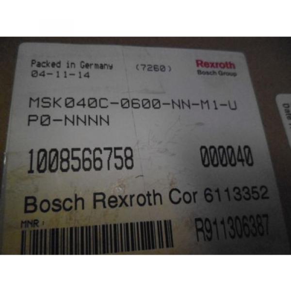 REXROTH MSK040C-0600-NN-M1-UP0-NNNN SERVO MOTOR *NEW IN BOX* #2 image