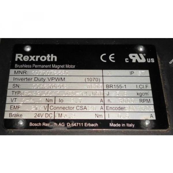REXROTH BRUSHLESS PERMANENT MAGNET SERVO MOTOR SF-A2.0041.030-14.050 #2 image