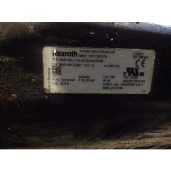 Rexroth 3-Phase Induction Motor, typ-MAD160C-0100-SA-S2-AH0-05-N1, 23,60-35,30kw #1 image