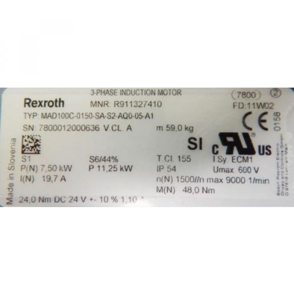 Rexroth 3-Phase Induktions Motor MAD100C-0150-SA-S2-AQO-05-A1 - unused/OVP - #2 image