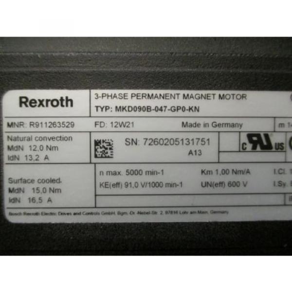 New Bosch Rexroth Three Phase Permanent Magnet Motor - R911263529 #3 image