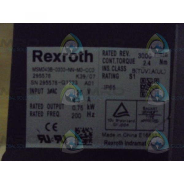 REXROTH  MSM040B-0300-NN-M0-CC0  SERVO MOTOR *USED* #1 image