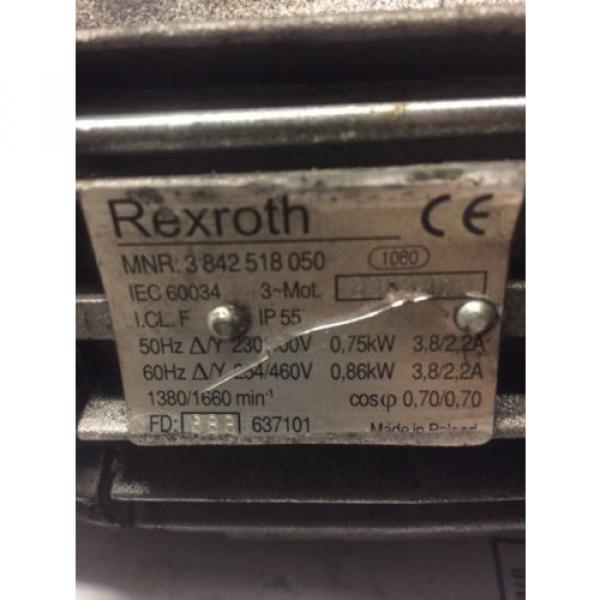 Bosch Conveyor Drive 3 842 519 005 With Rexroth Motor .86KW 3 842 518 050 #4 image