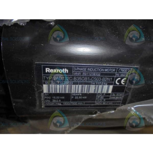 REXROTH 2AD132C-B350B1-CS03-B2N1 3-PHASE INDUCTION MOTOR *NEW IN BOX* #1 image
