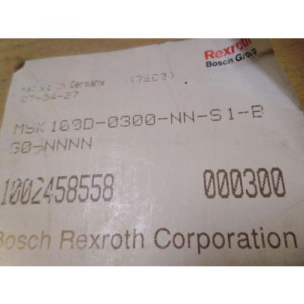 REXROTH MSK100D-0300-NN-S1-BG0-NNNN 3-PHASE MOTOR *NEW IN BOX* #2 image