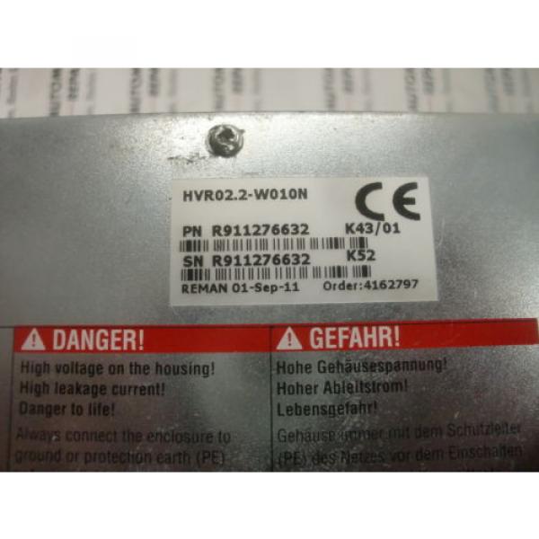 INDRAMAT REXROTH AC POWER SUPPLY HVR02.2-W010N #2 image