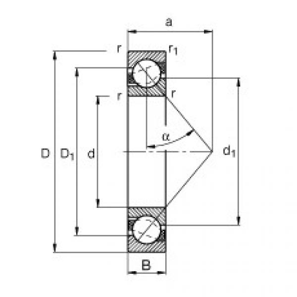 FAG Germany Angular contact ball bearings - 7211-B-XL-MP #1 image