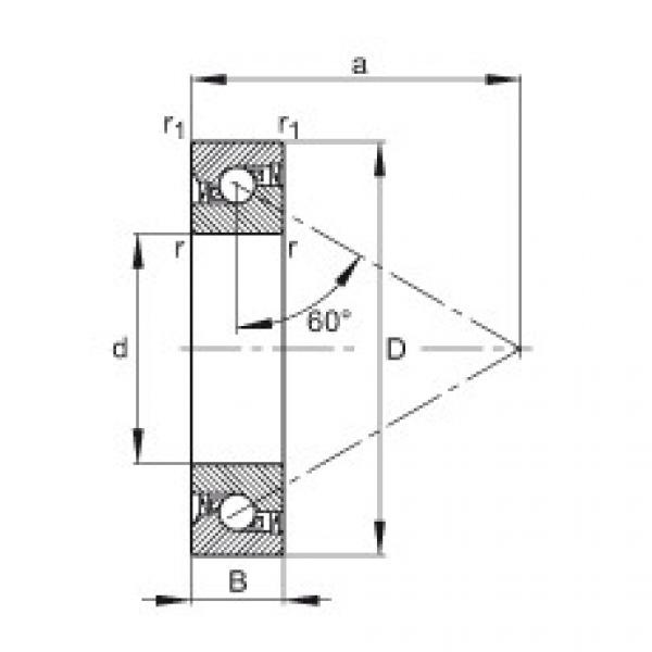 FAG Germany Axial angular contact ball bearings - 7602012-2RS-TVP #1 image