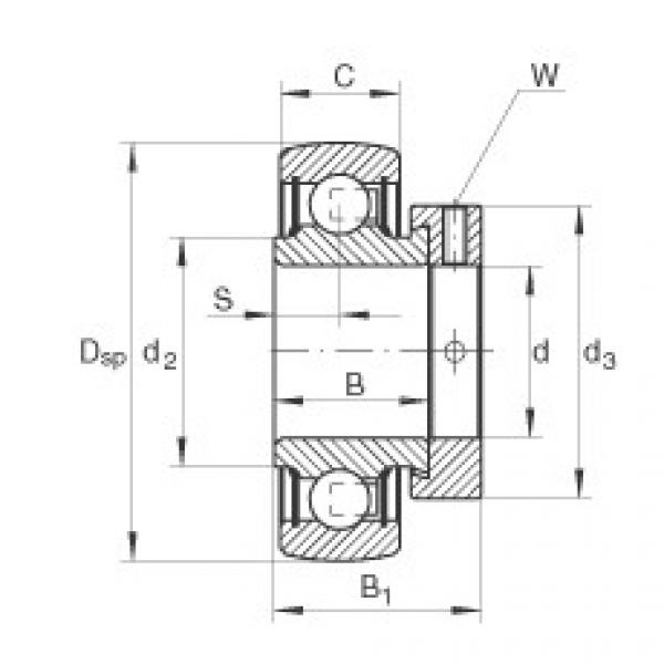 FAG Germany Radial insert ball bearings - RAE12-XL-NPP-B #1 image