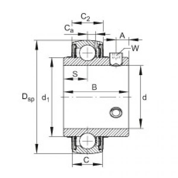 FAG Germany Radial insert ball bearings - UC201 #1 image