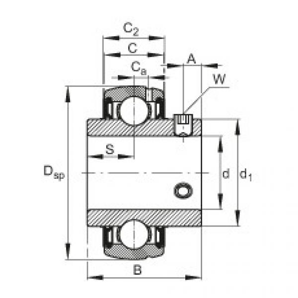 FAG Germany Radial insert ball bearings - SUC201 #1 image
