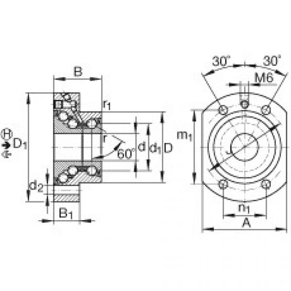FAG Germany Angular contact ball bearing units - DKLFA2080-2RS #1 image