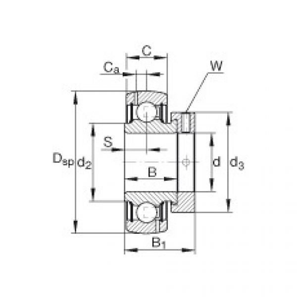 FAG Germany Radial insert ball bearings - GRA104-206-NPP-B-AS2/V #1 image