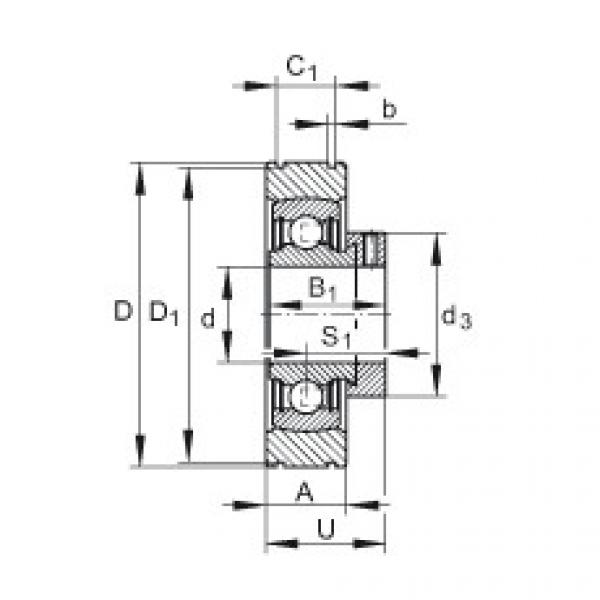 FAG Germany Radial insert ball bearings - PE20-XL #1 image