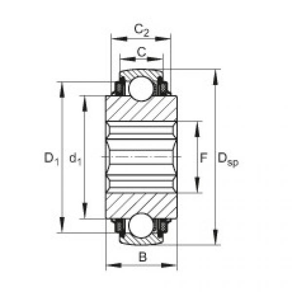 FAG Germany Self-aligning deep groove ball bearings - SK104-208-KTT-B-L402/70-AH10 #1 image