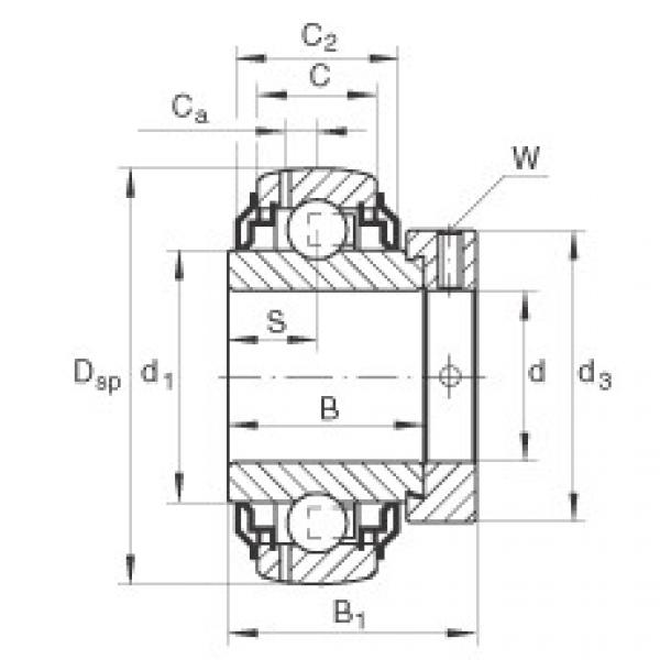 FAG Germany Radial insert ball bearings - GE25-XL-KRR-B-2C #1 image