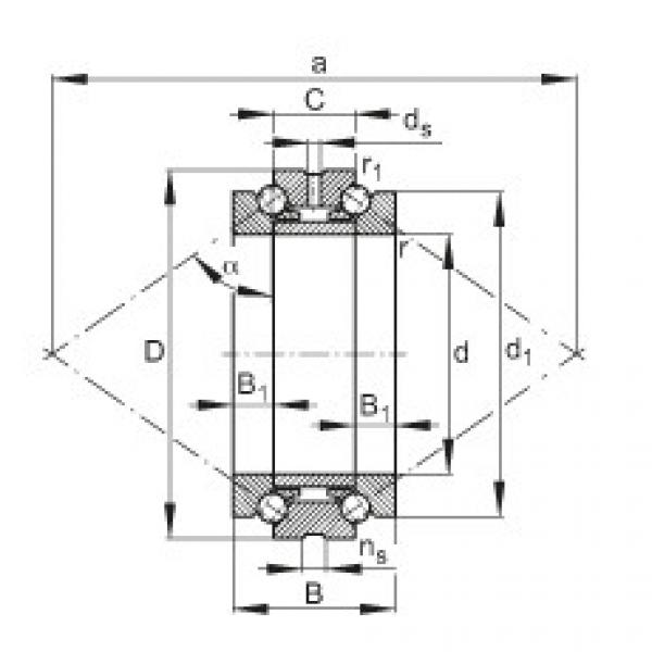 FAG Germany Axial angular contact ball bearings - 234412-M-SP #1 image