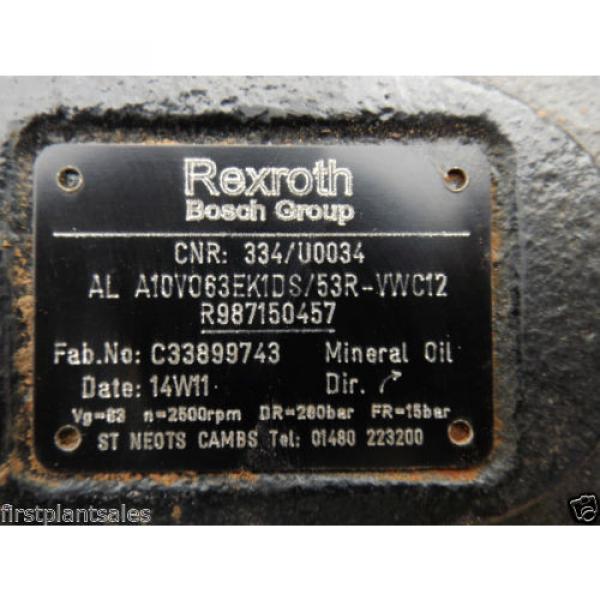 JCB Rexroth Hydraulic Pump P/N 334/U0034 #2 image
