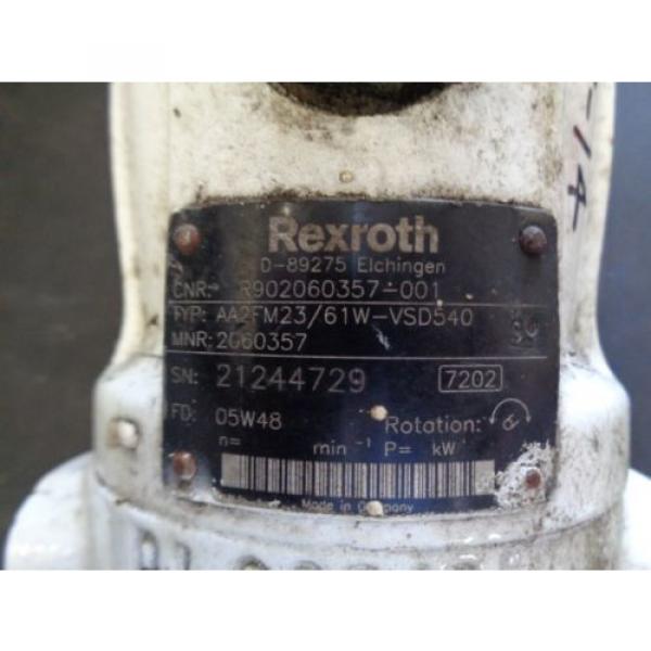 Rexroth hydraulic pump AA2FM23/61W-VSD540 Bent axis piston R902060357-001 #3 image
