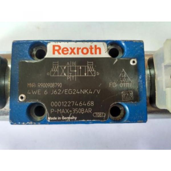 NEW REXROTH R900908790 Hydraulic Valve 4WE6J62/EG24NK4/V #2 image