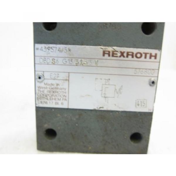 New Rexroth Hydronorma DBDS6 G13/315/5 V DBD Hydraulic Pressure Relief Valve  #2 image